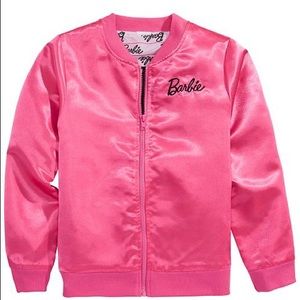 Satin Pink Barbie Bomber Jacket